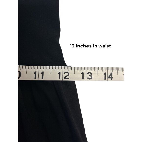 Theory Black Strapless Maxi Dress One Size Fits All 50" Length Flowy Silhouette - Picture 8 of 8